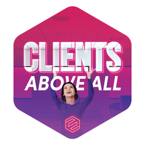 Clients above all sticker 2022-06
