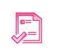 checkmark document thirdera icon pink-1