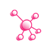connected circles pink thirdera icon-1