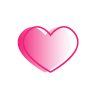 heart like icon thirdera pink