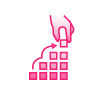 Construction icon thirdera pink
