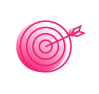 bullseye target arrow icon thirdera pink