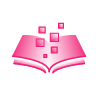e book knowledge article data icon thirdera pink-1