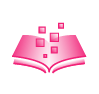 e book knowledge article data icon thirdera pink-1