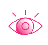 eye ball watching icon thirdera pink (1)