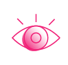 eye ball watching icon thirdera pink (3)