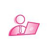 laptop person thirdera icon pink