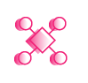 unifying shapes icon thirdera pink